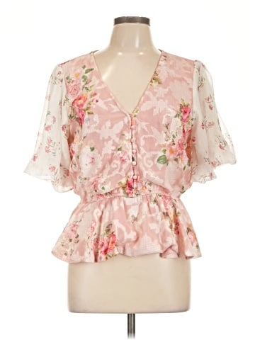 Hemant & Nandita 3/4 Sleeve Blouse (view 1)