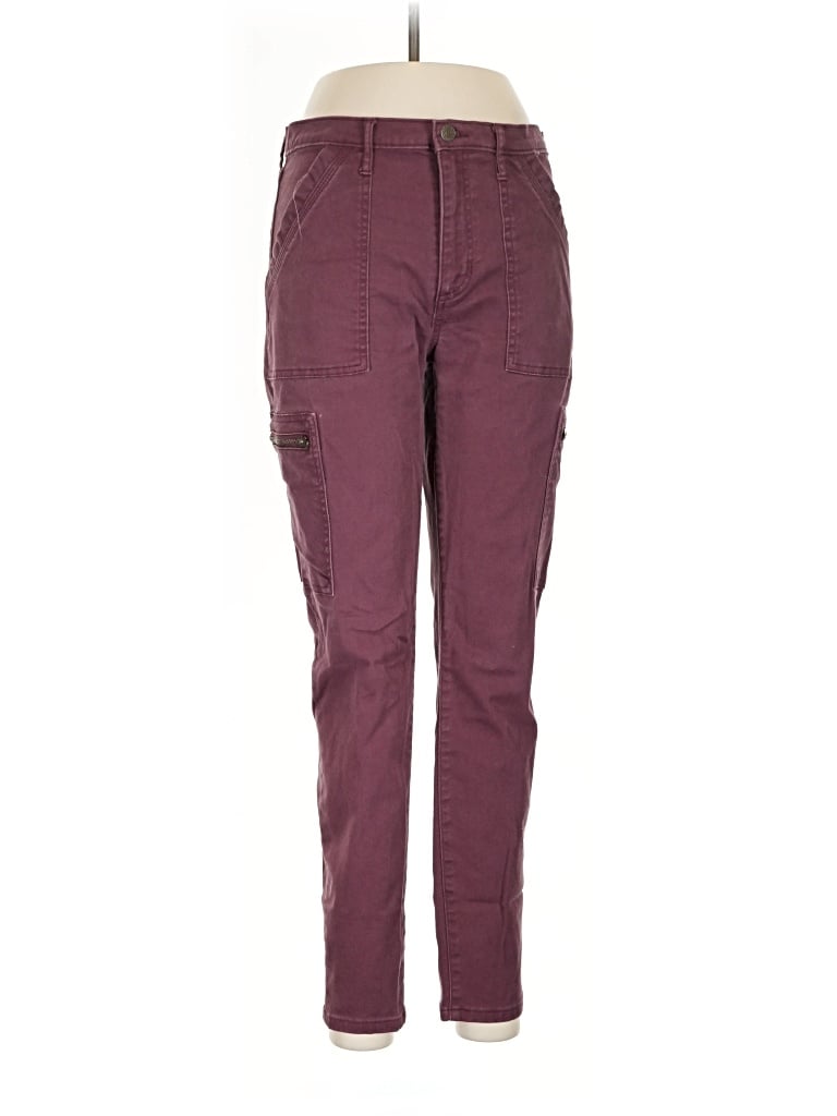 Pre-owned Banana Republic Factory Store Cargo Pants In Burgundy