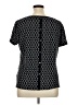 AK Anne Klein Black Short Sleeve Top Size XL (estimated) - photo 2
