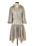 Jonathan Simkhai 100% Polyester Gray Silver Casual Dress Size 4 - photo 1