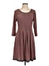 Max Studio Polka Dots Burgundy Casual Dress Size L - photo 1