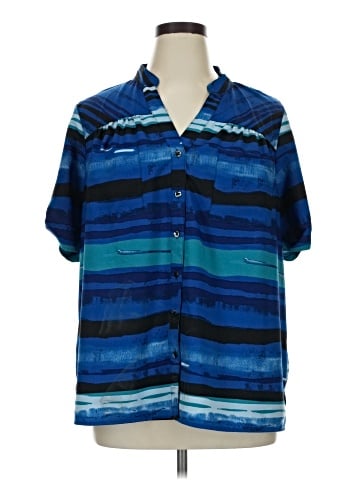 Essentials Short Sleeve Button-Down Shirt (view 1)