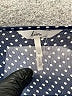 Kirra 100% Polyester Polka Dots Blue Long Sleeve Blouse Size M - photo 7