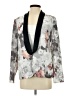 StyleStalker 100% Polyester Floral Gray Blazer Size XS - photo 1