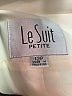 Le Suit 100% Polyester Ivory Blazer Size 12 Petite - photo 6