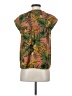 Maison d' Amelie 100% Polyester Tropical Orange Short Sleeve Blouse Size XS - photo 2