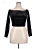 Topshop Black 3/4 Sleeve Top Size 8 - photo 1