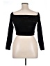 Topshop Black 3/4 Sleeve Top Size 8 - photo 2