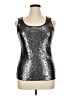 Old Navy Metallic Silver Sleeveless Top Size XL - photo 1