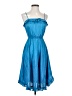 Unbranded 100% Polyester Blue Cocktail Dress Size S (estimated) - photo 1