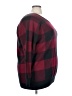 Torrid Plaid Burgundy Pullover Sweater Size 4X Plus (4) - photo 4
