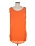 Tacera 100% Polyester Orange Sleeveless Blouse Size M - photo 2