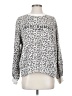 Abercrombie & Fitch Animal Print Silver Brown Pullover Sweater Size S - photo 1
