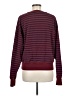 Evereve Stripes Burgundy Pullover Sweater Size M - photo 2