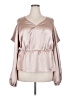 Trina Turk 100% Polyester Pink Long Sleeve Blouse Size XXL - photo 1