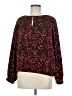 Nine West Burgundy Long Sleeve Blouse Size M - photo 1