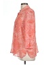 Unbranded Paisley Orange 3/4 Sleeve Blouse Size L (estimated) - photo 5