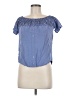 Assorted Brands Blue Short Sleeve Blouse Size M - photo 1