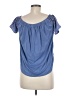 Assorted Brands Blue Short Sleeve Blouse Size M - photo 2