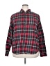 Weatherproof 100% Cotton Plaid Red Long Sleeve Button-Down Shirt Size XXL - photo 1