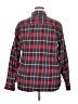 Weatherproof 100% Cotton Plaid Red Long Sleeve Button-Down Shirt Size XXL - photo 2