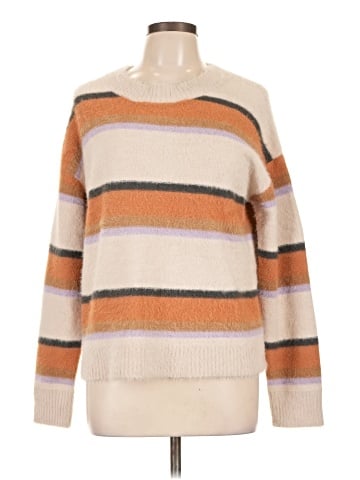 Hem & Thread Pullover Sweater (view 1)