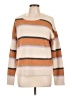 Hem & Thread Stripes Tan Pullover Sweater Size L - photo 1
