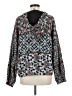 Conditions Apply 100% Viscose Print Gray Jacket Size M - photo 2