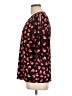 MICHAEL Michael Kors Hearts Black 3/4 Sleeve Blouse Size L - photo 5