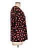 MICHAEL Michael Kors Hearts Black 3/4 Sleeve Blouse Size L - photo 4