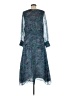 Soft Surroundings 100% Polyester Paisley Blue Casual Dress Size M - photo 2