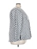 Green Envelope Polka Dots Gray 3/4 Sleeve Top Size 3X - photo 4