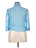 Self Esteem 100% Polyester Checkered-gingham Blue 3/4 Sleeve Blouse Size XL - photo 2