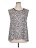 Decjuba 100% Polyester Silver Sleeveless Blouse Size 14 - photo 1