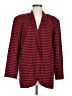Contempo Houndstooth Red Blazer Size M - photo 1