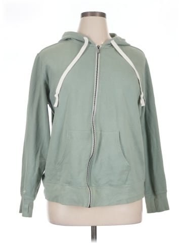 Peace Love World Zip Up Hoodie (view 1)