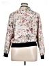Jolt 100% Polyester Floral White Jacket Size 1X - photo 2