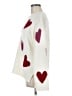 Coldwater Creek 100% Acrylic Hearts Ivory Pullover Sweater Size M - photo 5