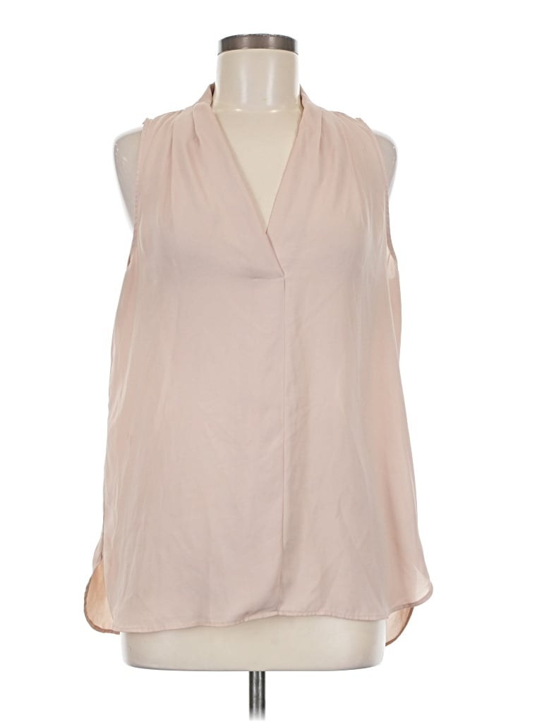 Pre-owned Vince Camuto Sleeveless Blouse In Tan