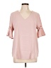 Unbranded 100% Polyester Pink Short Sleeve Blouse Size L - photo 1