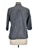 Unbranded Gray 3/4 Sleeve Button-Down Shirt Size L (estimated) - photo 2