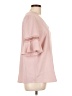 Unbranded 100% Polyester Pink Short Sleeve Blouse Size L - photo 4