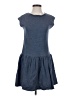 DemyLee Solid Blue Casual Dress Size XS - photo 1