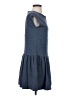 DemyLee Solid Blue Casual Dress Size XS - photo 4