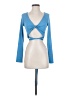 Princess Polly Blue Long Sleeve Top Size 4 - photo 1