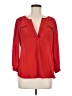 My Michelle 100% Polyester Red 3/4 Sleeve Blouse Size M - photo 1