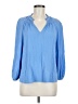 Caslon 100% Rayon Blue 3/4 Sleeve Blouse Size M - photo 1