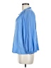 Caslon 100% Rayon Blue 3/4 Sleeve Blouse Size M - photo 5