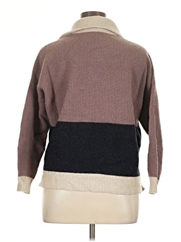 Madewell Glenbrook Half-Zip Pullover Sweater in Colorblock (view 2)