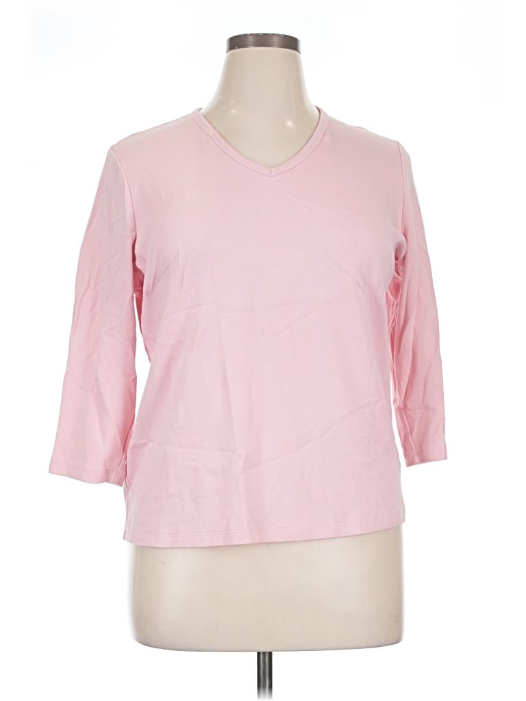 Pre-owned Karen Scott Sweatshirt In Pink